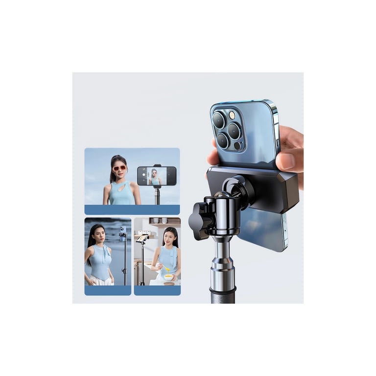Штатив RTAKO RLD-001 1.7M Matte Carbon Steel Tripod Black (6975068278620) - фото 7