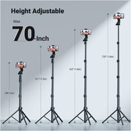 Штатив Ugreen LP680 Selfie Stick Tripod with Bluetooth Remote Black (15609) - фото 4