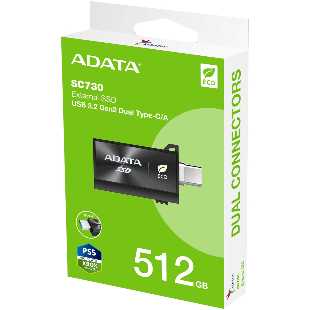 Накопичувач SSD USB 3.2 512GB SC730 ADATA (SC730-512G-CACTI) - фото 6 Накопичувач SSD USB 3.2 512GB SC730 ADATA (SC730-512G-CACTI) - фото 6