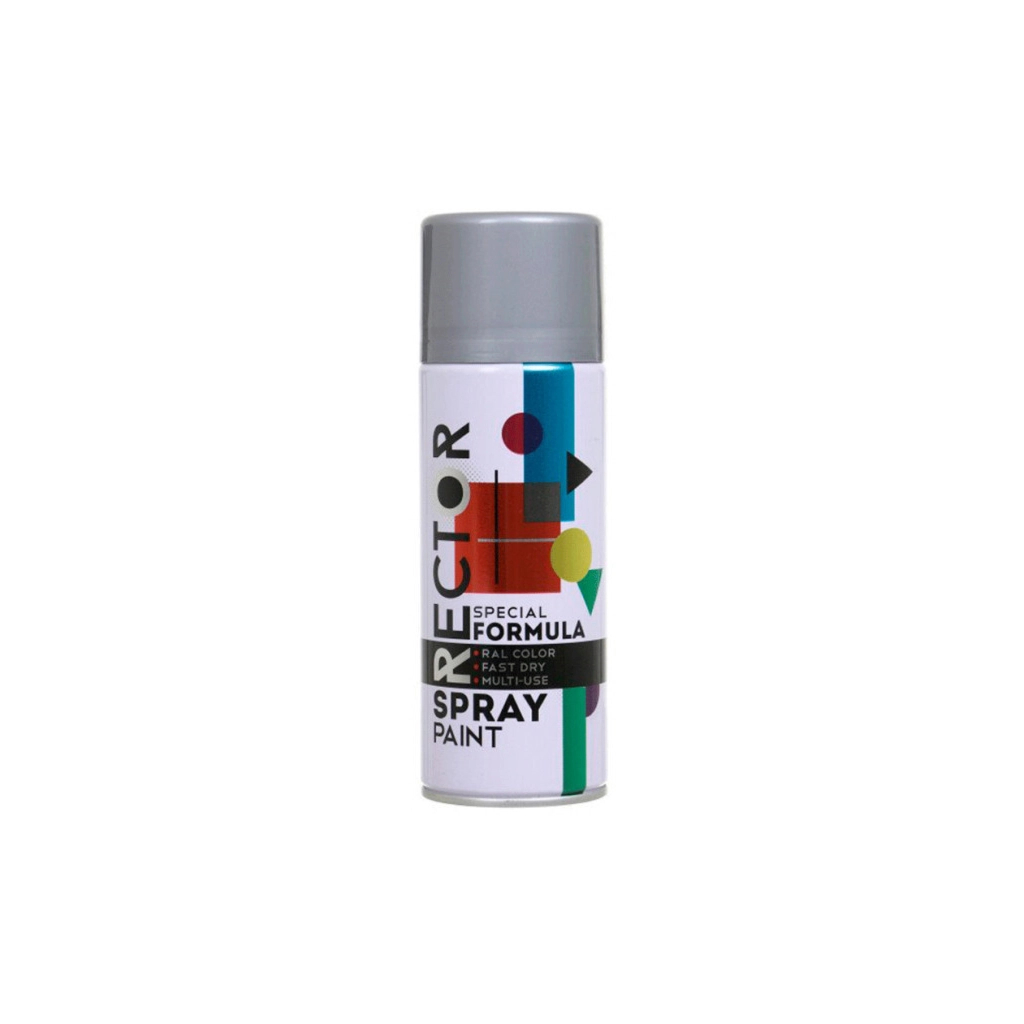 Аерозольна фарба для автомобіля RECTOR універсальна 9006 сріблястий, 400мл (000013233) - фото 1