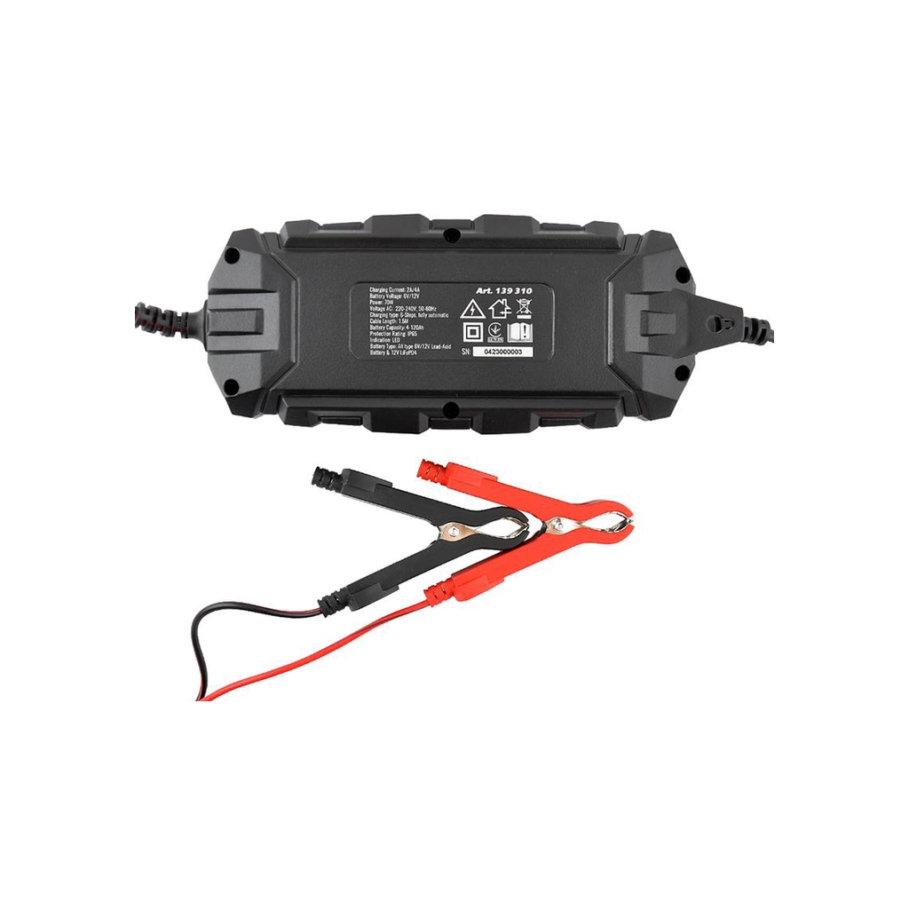 Зарядний пристрій для автомобільного акумулятора WINSO PRO 8LEDs 4A, 6V/12V, 4-120Ah (139310) - фото 3 Зарядний пристрій для автомобільного акумулятора WINSO PRO 8LEDs 4A, 6V/12V, 4-120Ah (139310) - фото 3