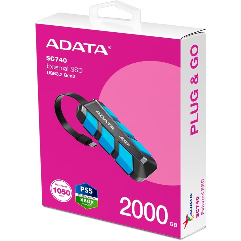 Накопичувач SSD USB 3.2 2TB SC740 ADATA (SC740-2000G-CBU) - фото 6