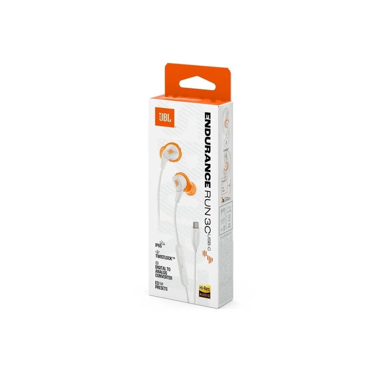 Навушники JBL Endurance Run 3C USB-C White (JBLENDURRUN3CWHT) - фото 9