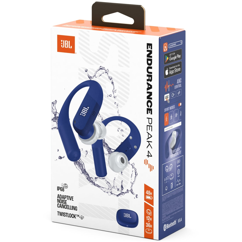 Навушники JBL Endurance Peak 4 Blue (JBLENDUPEAK4BLU) - фото 8 Навушники JBL Endurance Peak 4 Blue (JBLENDUPEAK4BLU) - фото 8