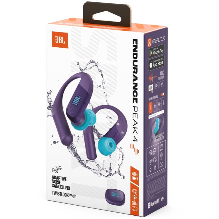 Навушники JBL Endurance Peak 4 Purple (JBLENDUPEAK4PUR) - фото 8