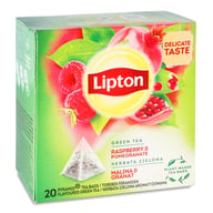 Чай Lipton зелений "Raspberry&pomegran" 20 пакетиків (5063270108413) - фото 2