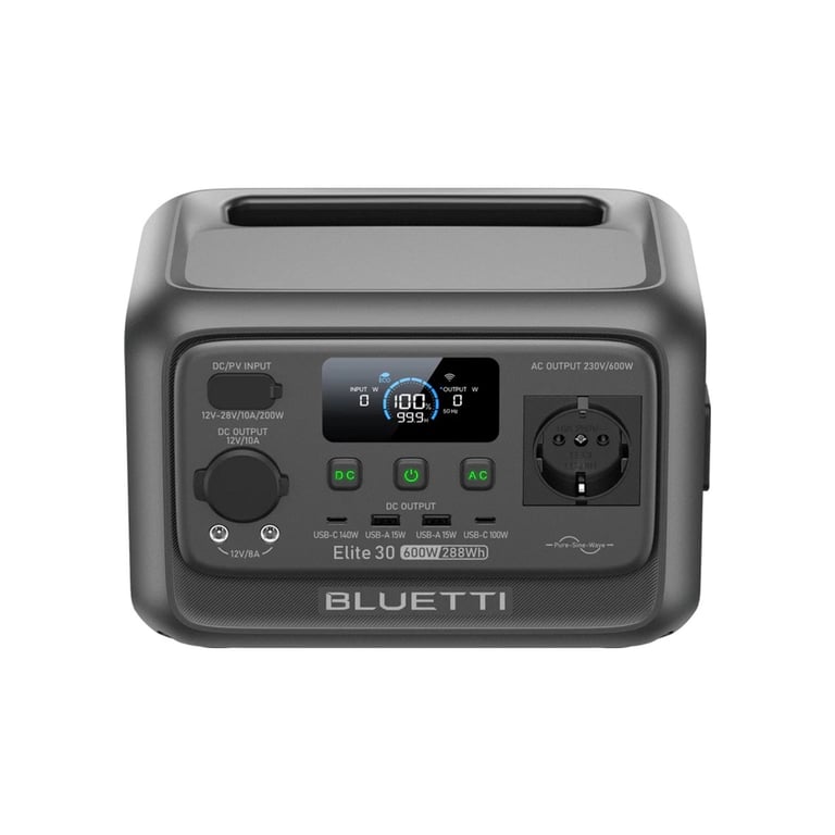 Зарядна станція BLUETTI Elite 30 V2, 600W, 288Wh (EL30V2) - фото 3