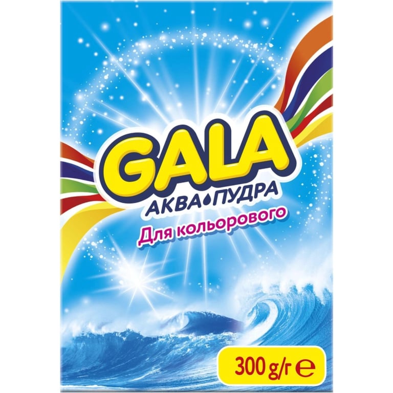 Пральний порошок Gala Аква-Пудра Морська свіжість для кольорової білизни 300 г (8006540512159) - фото 1