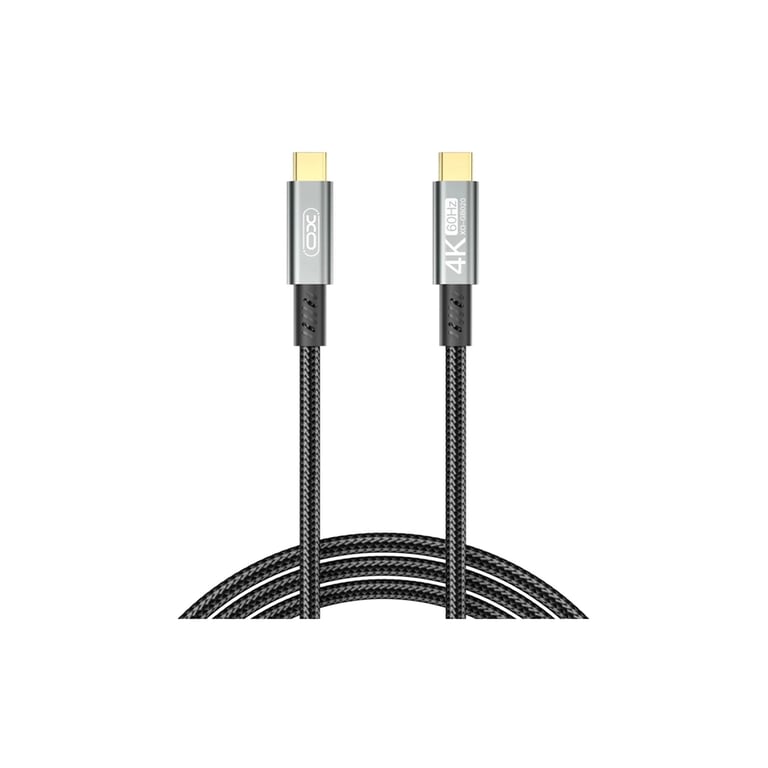 Дата кабель USB-C to USB-C 1.0m 100W PD black XO (GB020-CC.tranish) - фото 1