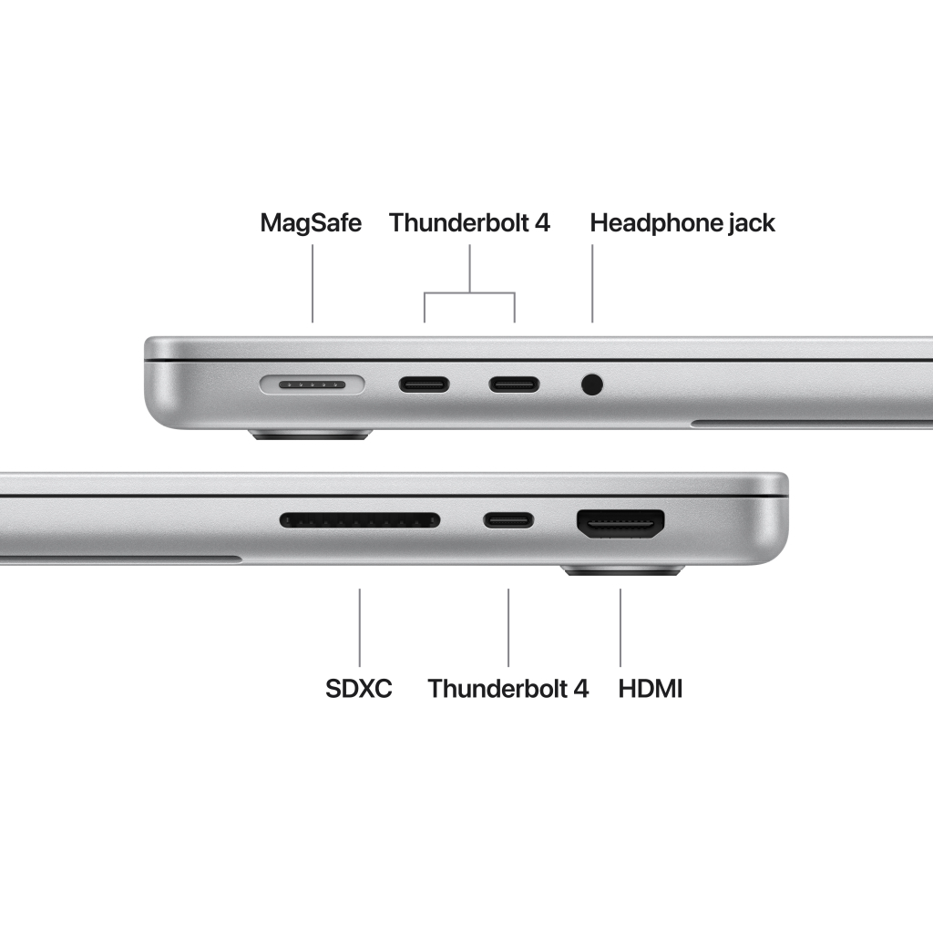 Ноутбук Apple MacBook Pro 14 A3434 M5 Silver (MDE44UA/A) - фото 3 Ноутбук Apple MacBook Pro 14 A3434 M5 Silver (MDE44UA/A) - фото 3