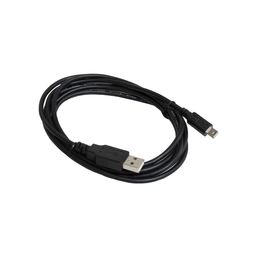Дата кабель USB 2.0 AM to Mini 5P 1.8m black Patron (CAB-PN-USB-MINI-18) - фото 1