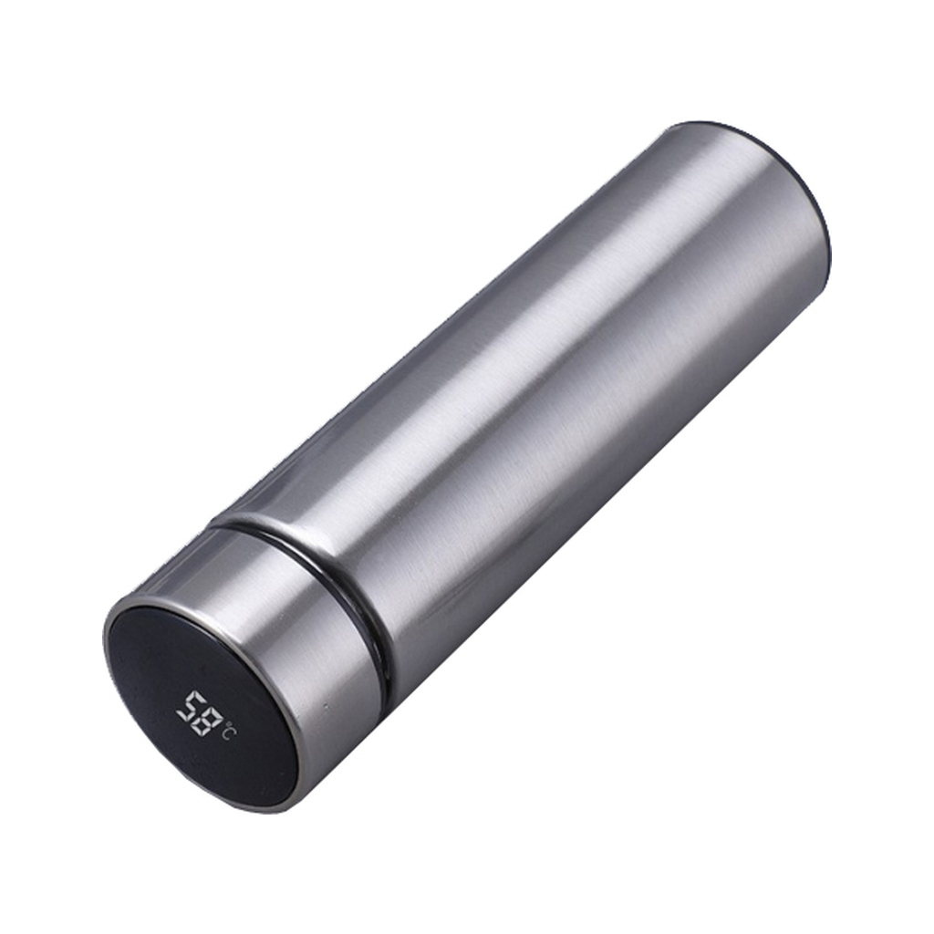 Термос Merlion з цифровим термометром 0,5 л, срібний (SUS-304E-S) Термос Merlion з цифровим термометром 0,5 л, срібний (SUS-304E-S)