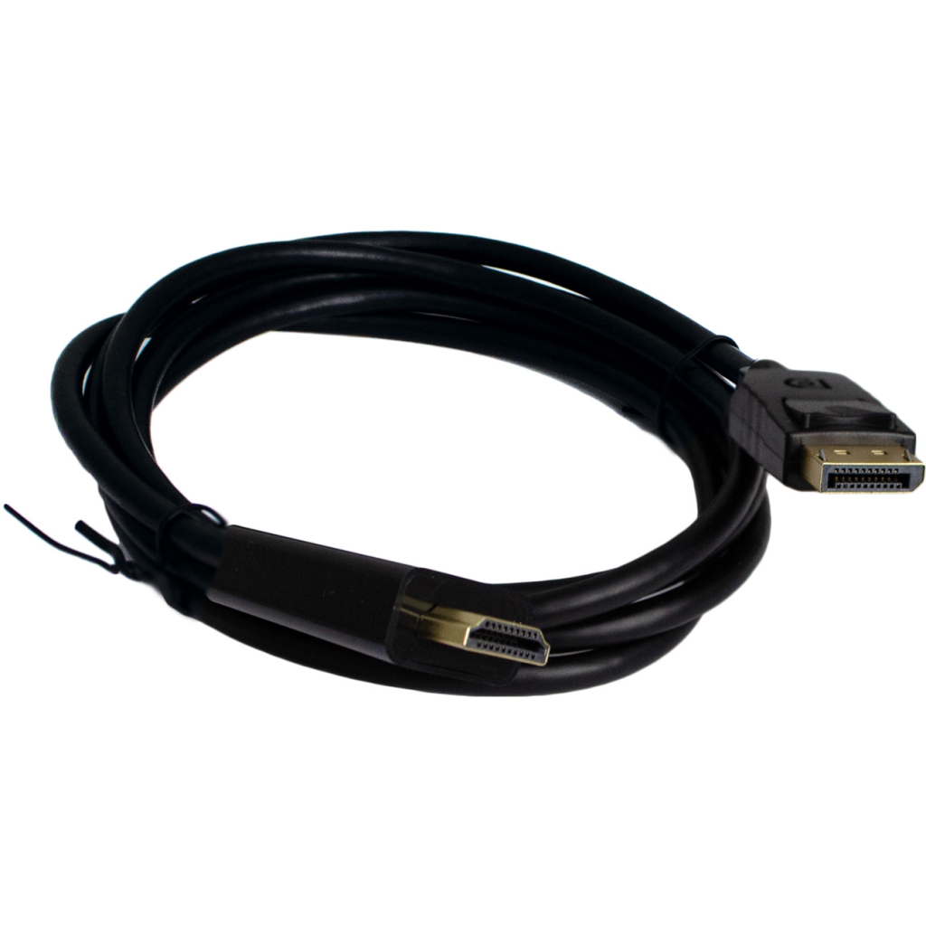 Кабель мультимедійний DisplayPort M to HDMI M 1.8m 4K60Hz black Patron (PN-DP-HDMI-18) Кабель мультимедійний DisplayPort M to HDMI M 1.8m 4K60Hz black Patron (PN-DP-HDMI-18)