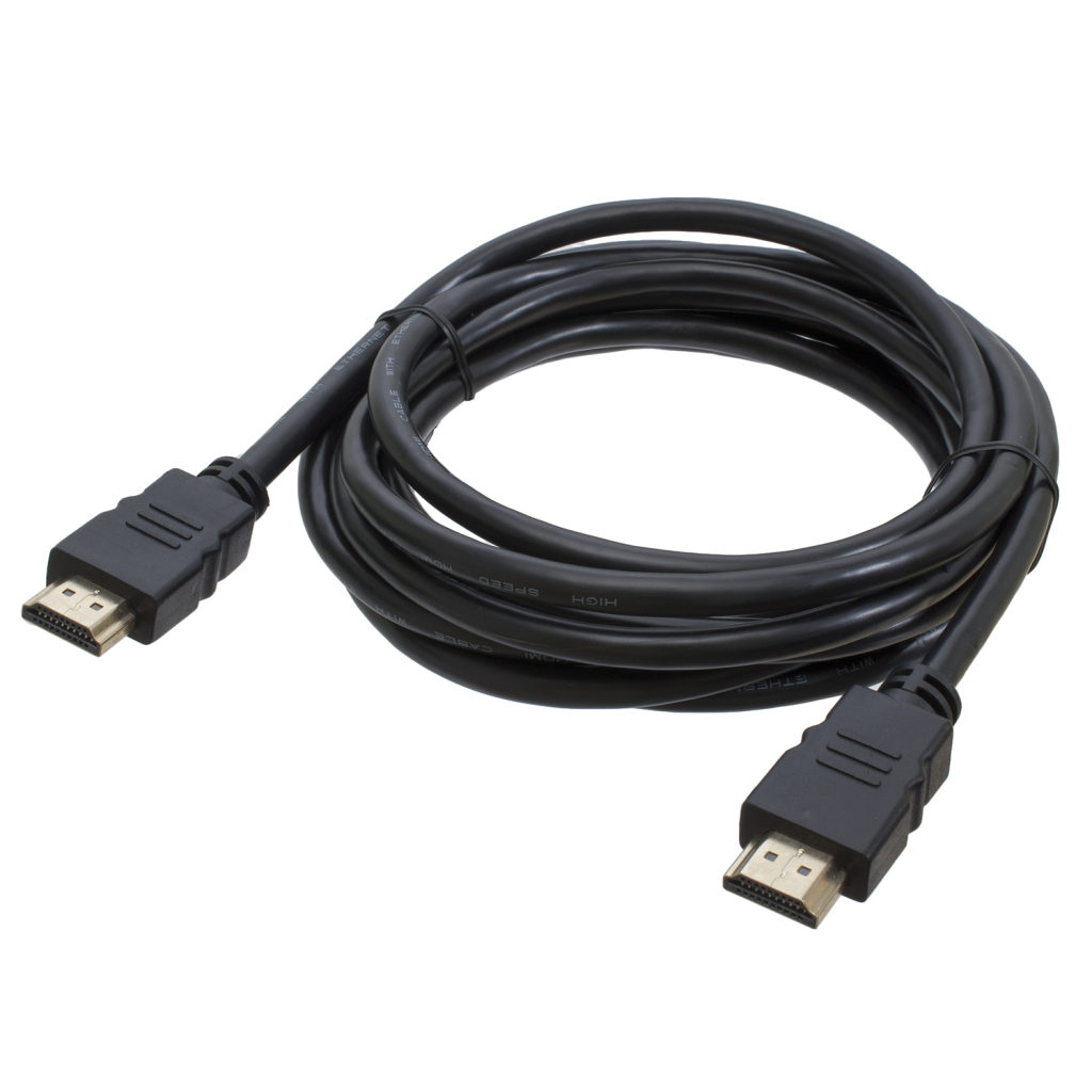 Кабель мультимедійний HDMI M to HDMI M 3.0m V2.0 black Patron (PN-HDMI-2.0-30) - фото 1