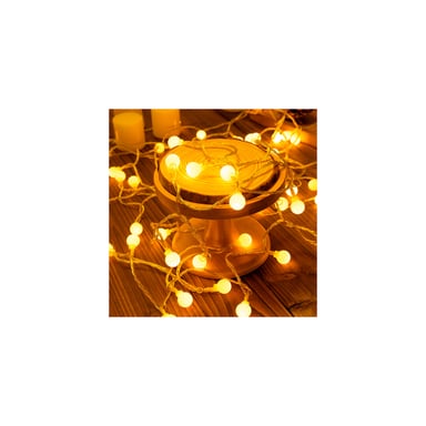 Гірлянда Voltronic Кульки матові, 40 шт, 6 м., прозора, USB (GirlBall-40LED-6mUSB) - фото 1