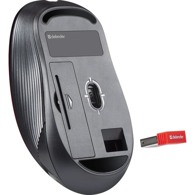 Мишка Defender Gassa MM-105 Wireless Red (52103) - фото 3