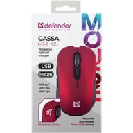 Мишка Defender Gassa MM-105 Wireless Red (52103) - фото 6