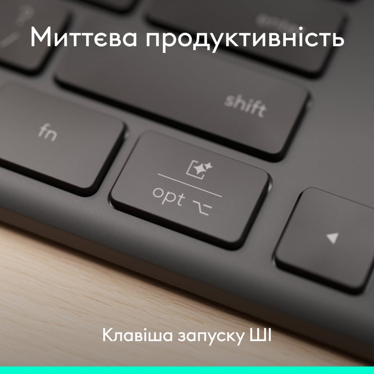 Клавіатура Logitech Slim Solar+ for Business Wireless/Bluetooth Graphite (920-013779) - фото 4