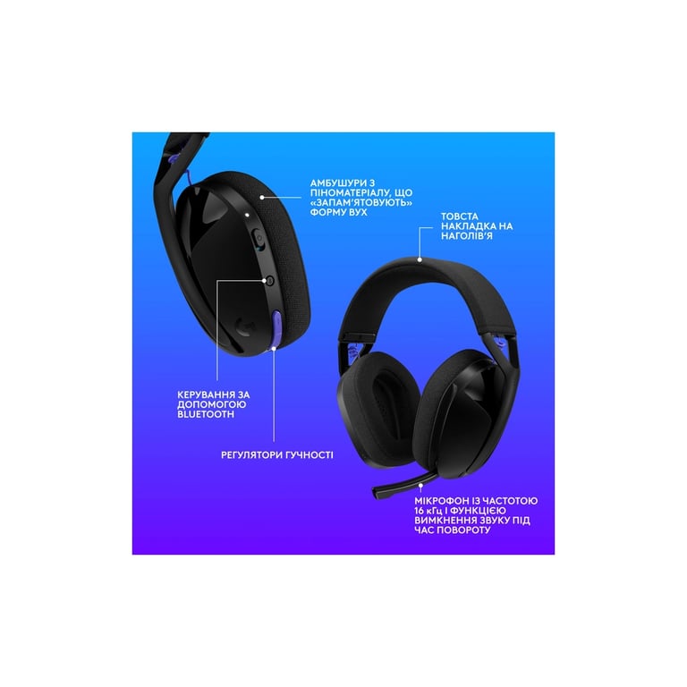 Навушники Logitech G321 Lightspeed Black (981-001563) - фото 8