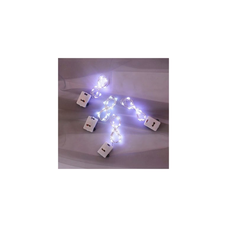 Гірлянда Voltronic White 20LED, 1 режим, 3 м., прозора, 3*АА, (Garl-20LED-3m-W)