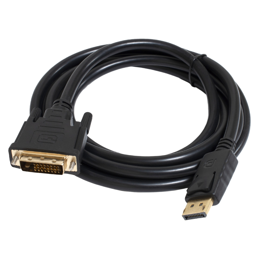 Кабель мультимедійний DisplayPort M to DVI M 1.8m 24+1pin Patron (CAB-PN-MUL-DP-DVI-18) Кабель мультимедійний DisplayPort M to DVI M 1.8m 24+1pin Patron (CAB-PN-MUL-DP-DVI-18)
