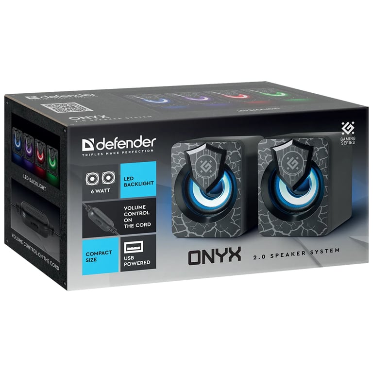 Акустична система Defender Onyx Led USB Black (65038) - фото 9