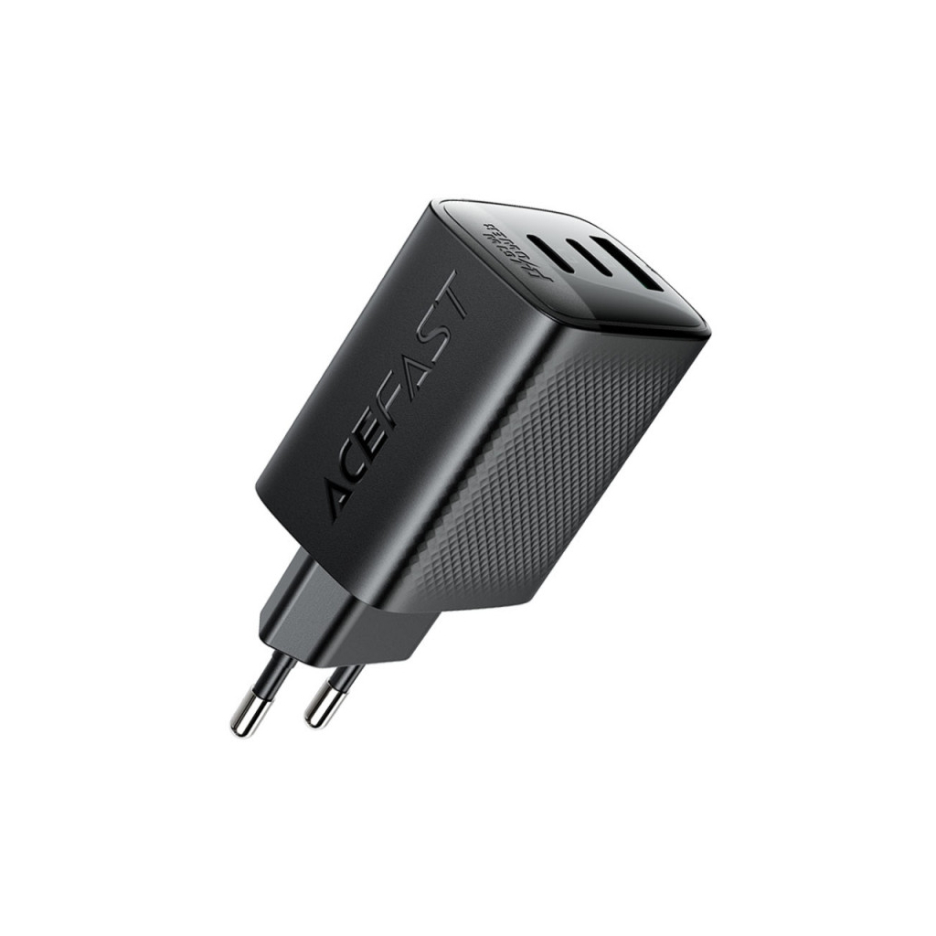 Зарядний пристрій Acefast 2xUSB-C + 1xUSB 67W GaN black (6974316284048) - фото 3 Зарядний пристрій Acefast 2xUSB-C + 1xUSB 67W GaN black (6974316284048) - фото 3