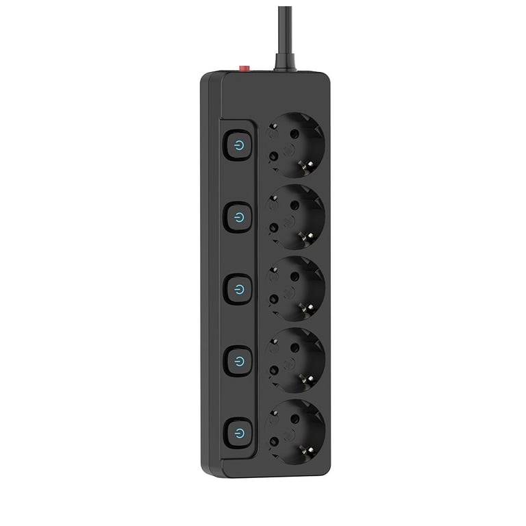 Мережевий фільтр живлення ColorWay CW-PSEA52SBK 5 розеток2м (CW-PSEA52SBK) - фото 3