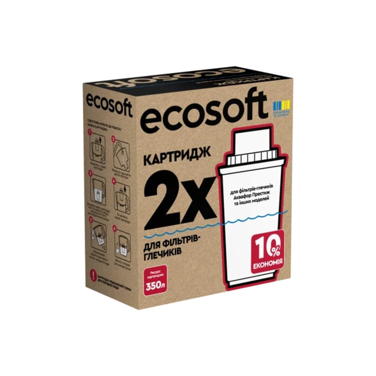 Картридж для фільтра глечика Ecosoft Аквафор 2шт (CRVK2AQRECO) - фото 2