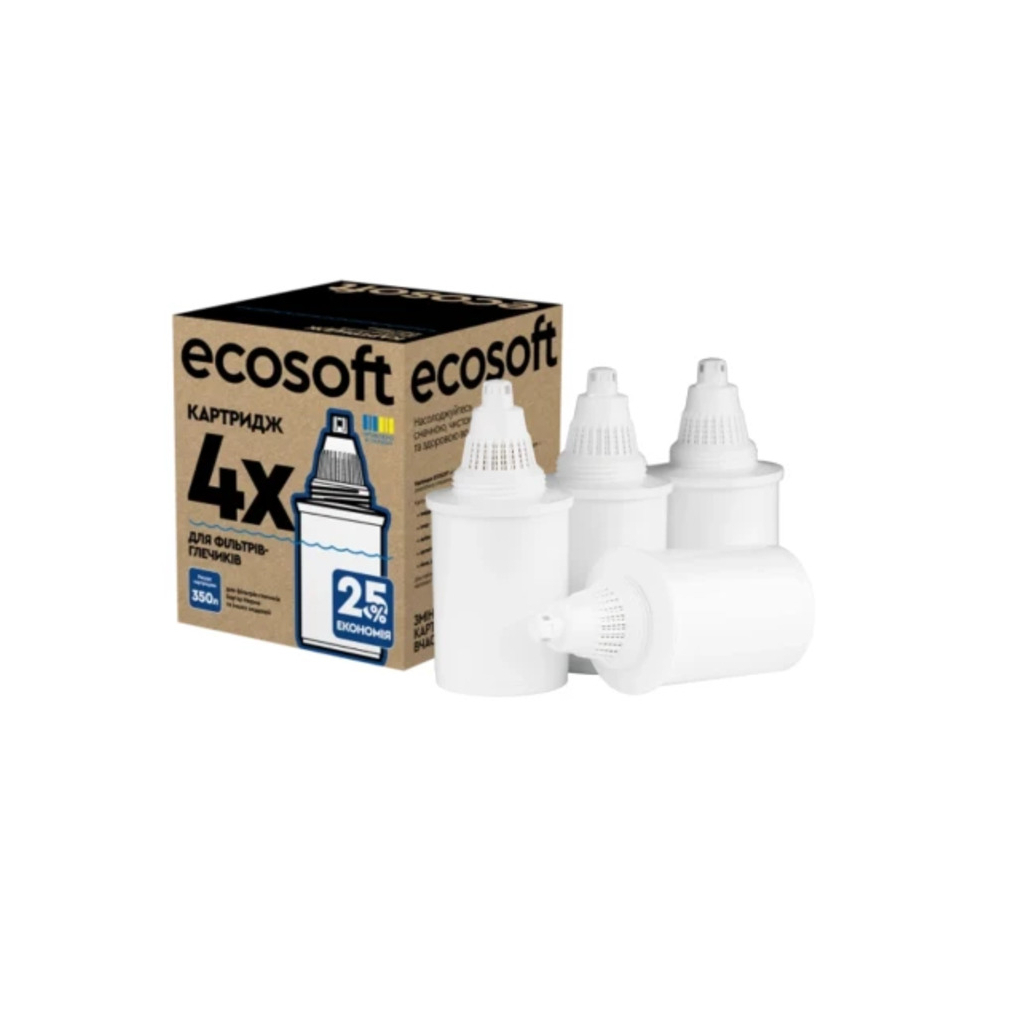 Картридж для фільтра глечика Ecosoft Бар''єр 4шт (CRVK4BARECO) - фото 1