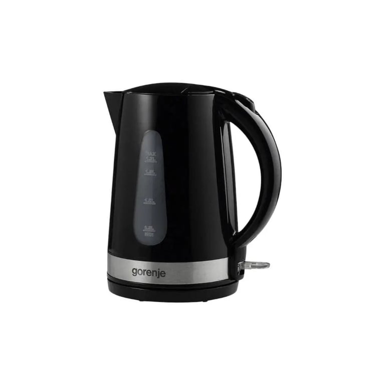 Електрочайник Gorenje 1.7л, 2,200 Вт, strix контроль, скло, чорний (K17OGP)