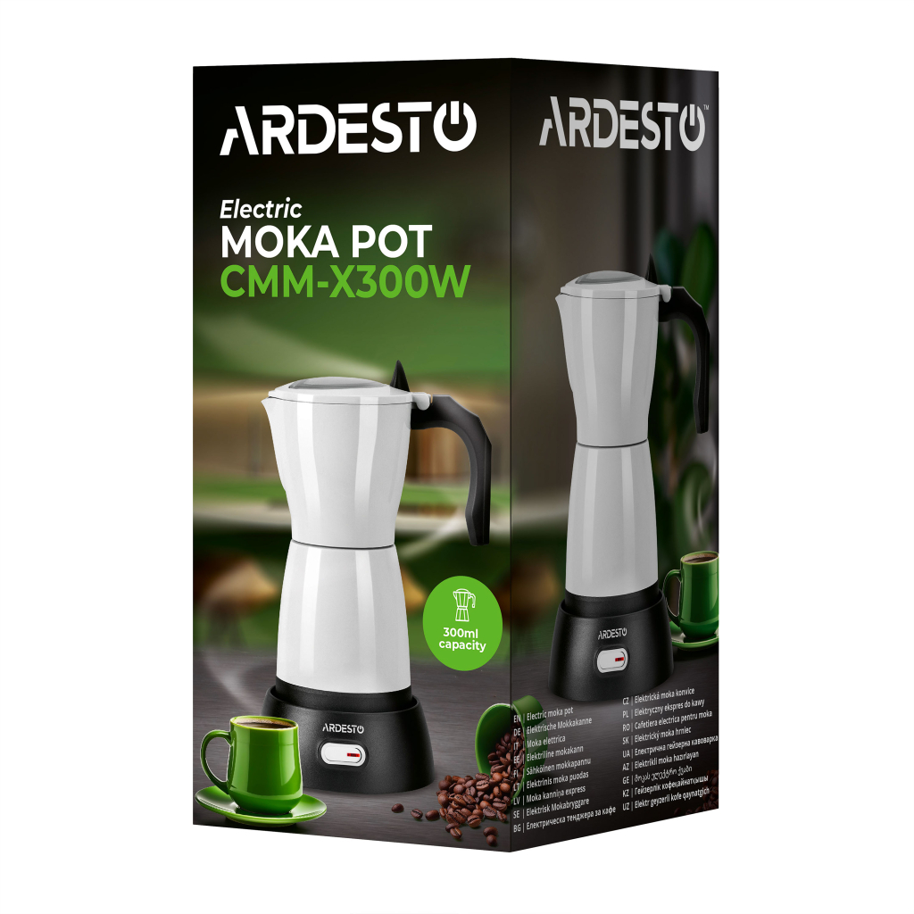 Гейзерна кавоварка Ardesto CMM-X300W - фото 8 Гейзерна кавоварка Ardesto CMM-X300W - фото 8