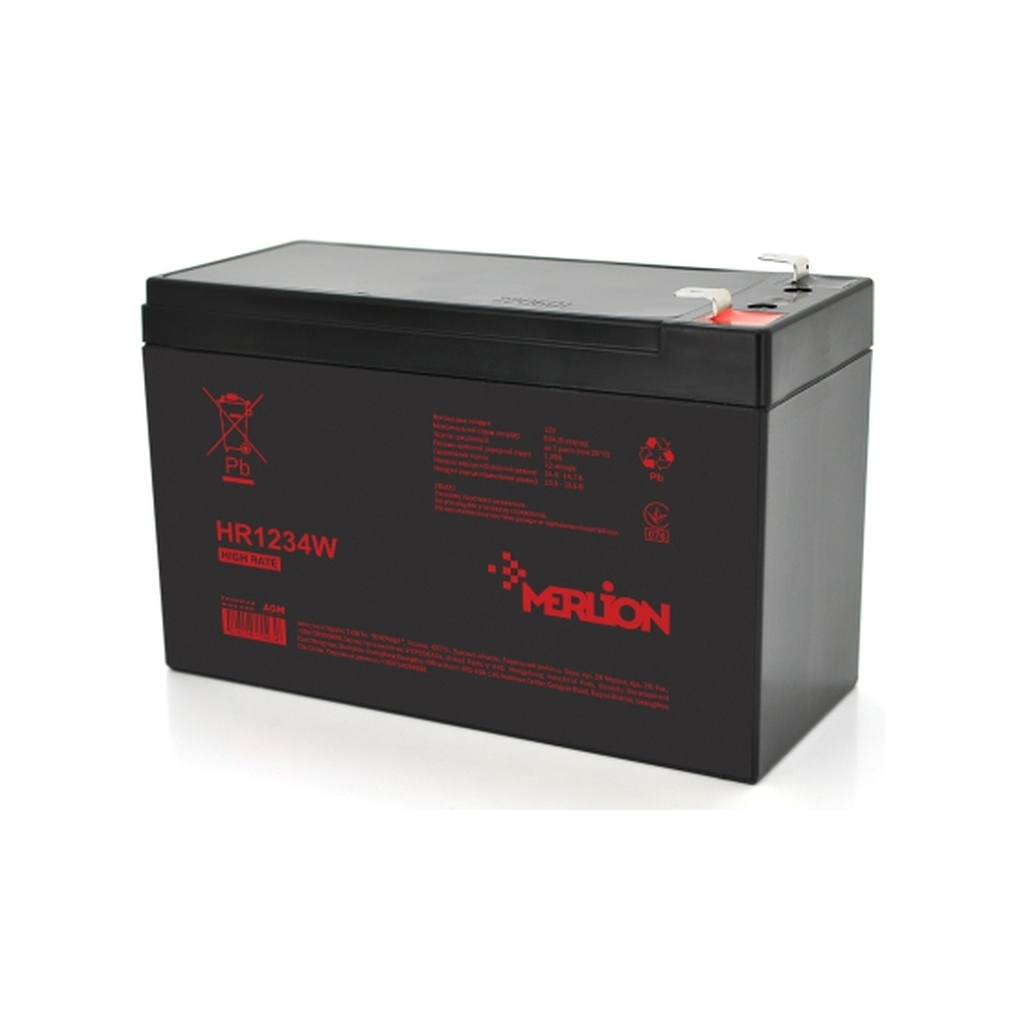 Батарея до ДБЖ Merlion HR1234W12V 9.5Ah (HR1234W) - фото 1