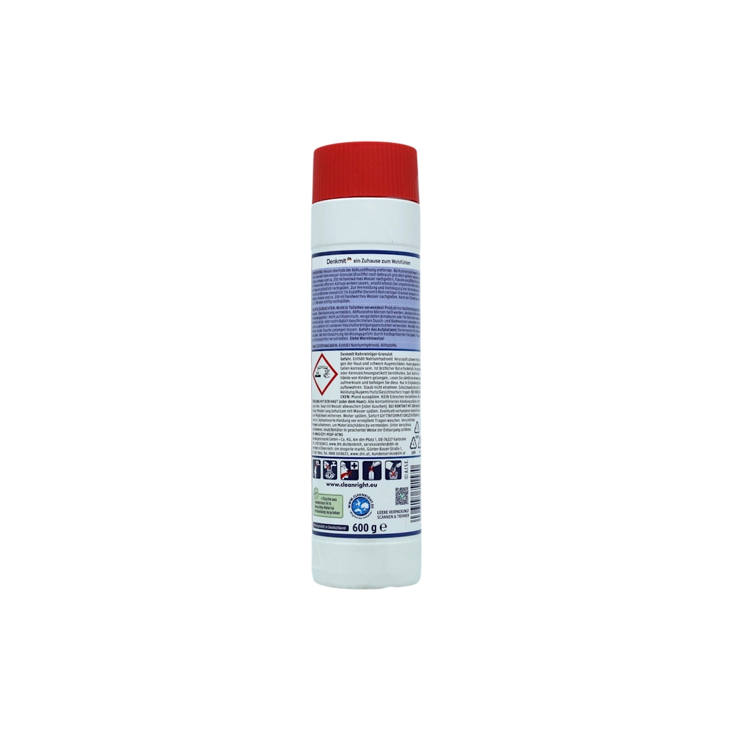 Засіб для прочищення труб DenkMit Rohrreiniger Granulat Гранули 600 г (4066447791570) - фото 2 Засіб для прочищення труб DenkMit Rohrreiniger Granulat Гранули 600 г (4066447791570) - фото 2