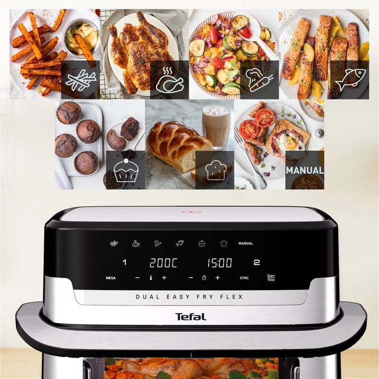 Мультипіч Tefal Dual Easy Fry Flex (EY922DE0) - фото 6