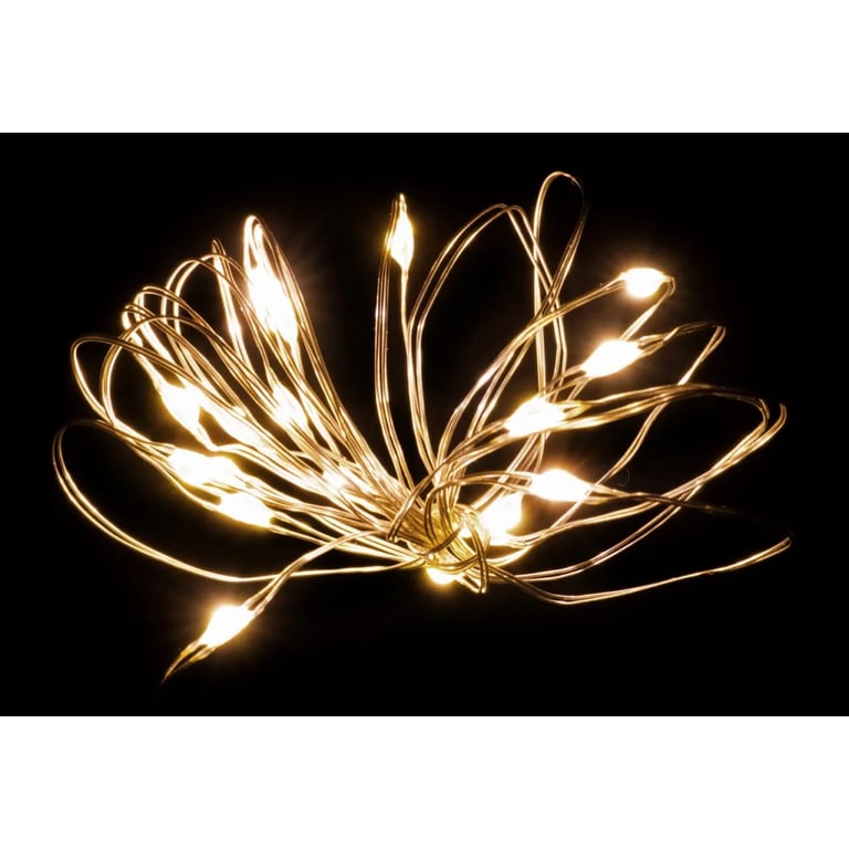 Гірлянда Luca Lighting струна, 1 м, класична біла, 10 LED 2xCR2032 (8718861660623) - фото 1