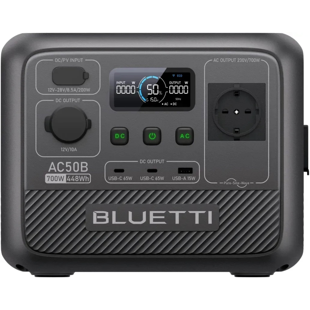 Зарядна станція BLUETTI AC50B 700W 448Wh (AC50B) - фото 1 Зарядна станція BLUETTI AC50B 700W 448Wh (AC50B) - фото 1