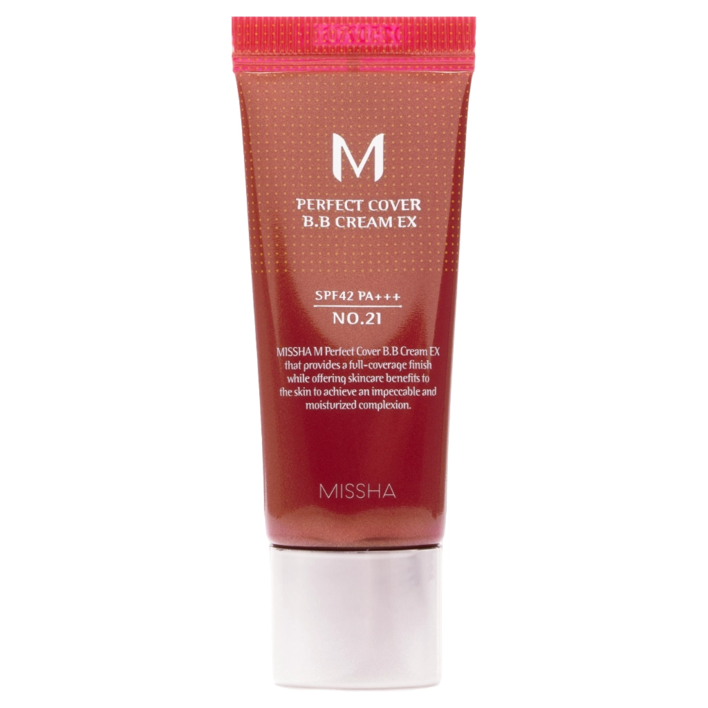 BB-крем Missha M Perfect Cover BB Cream EX SPF42/PA+++ 21 - Light Beige (8809747940752) - фото 1