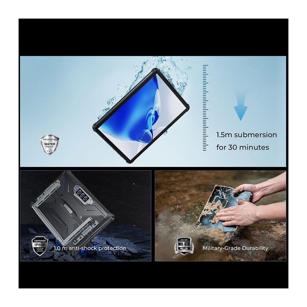 Планшет OUKITEL RT7 10.1" 5G TITAN 12/512GB NFC LTE Black-Blue (6941749837257) - фото 8 Планшет OUKITEL RT7 10.1" 5G TITAN 12/512GB NFC LTE Black-Blue (6941749837257) - фото 8