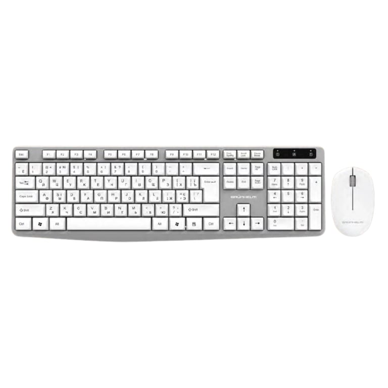 Комплект Grunhelm KBM-4600WL Wireless UA White (126876)