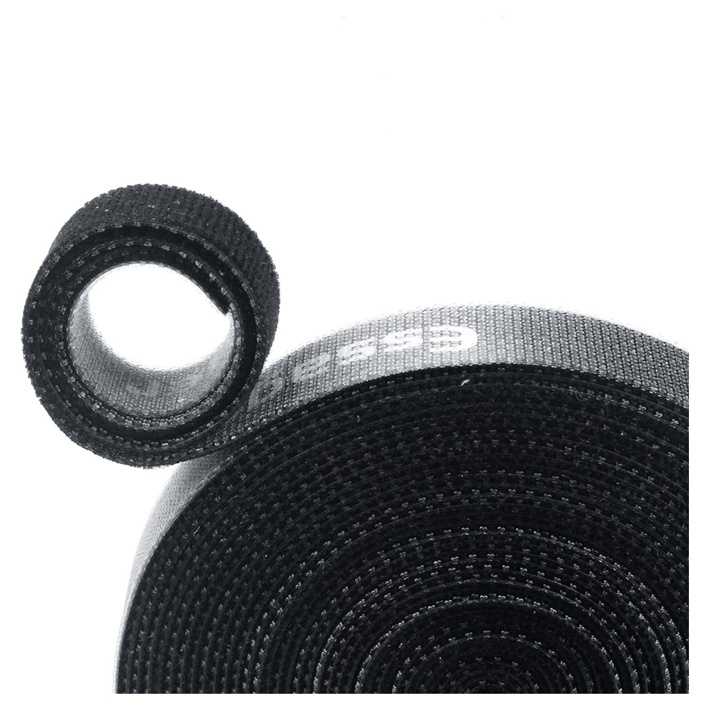 Набір для кріплення стрічка-липучка Cable Organizer 5m Black Essager (EXD-LXD01) - фото 1
