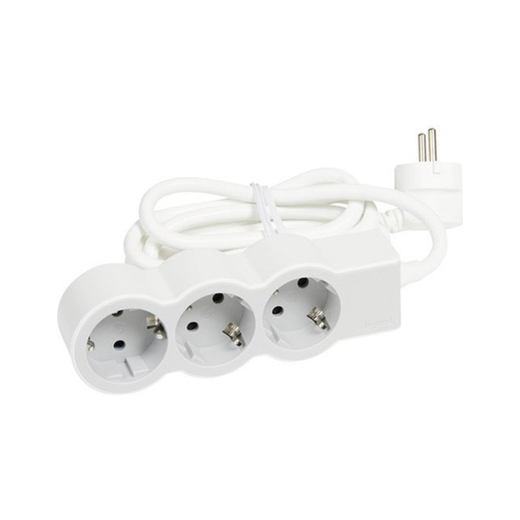Мережевий подовжувач Legrand СТАНДАРТ 3х2К+З розетки (694567)