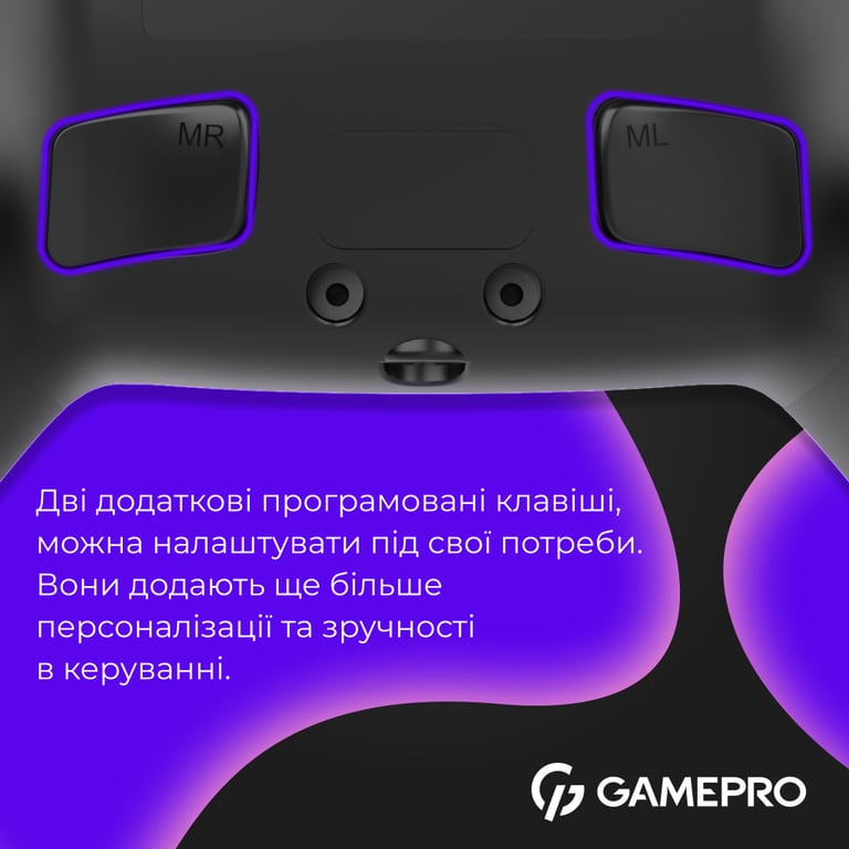 Геймпад GamePro GPS20B 2.4G/BT 5.1/USB (Switch/PC/PS/iOS/Android) RGB Black (GPS20B) - фото 7