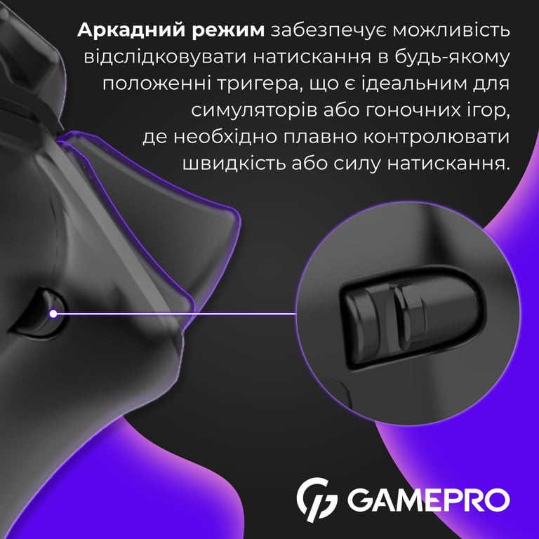 Геймпад GamePro GPS20B 2.4G/BT 5.1/USB (Switch/PC/PS/iOS/Android) RGB Black (GPS20B) - фото 8