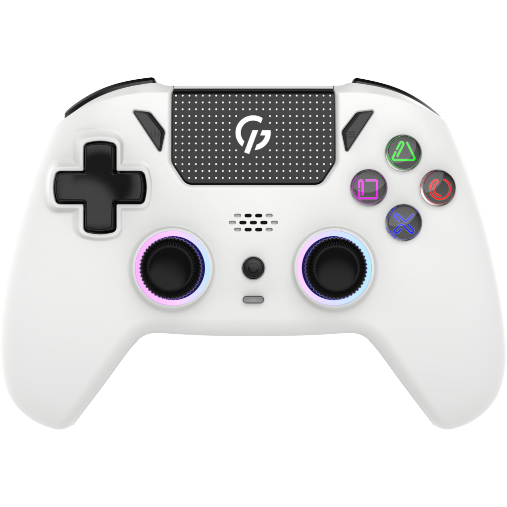 Геймпад GamePro GPS20W 2.4G/BT 5.1/USB (Switch/PC/PS/iOS/Android) RGB White (GPS20W) - фото 1