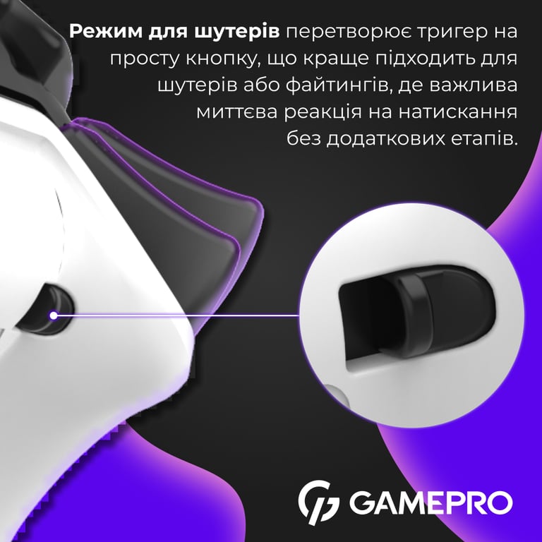 Геймпад GamePro GPS20W 2.4G/BT 5.1/USB (Switch/PC/PS/iOS/Android) RGB White (GPS20W) - фото 8