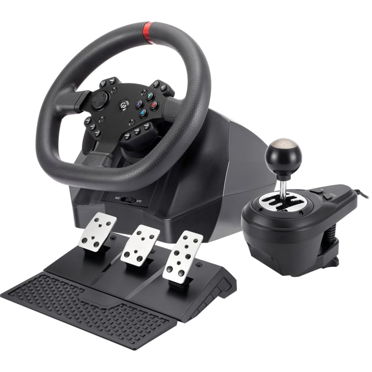Кермо GamePro RW575PM з педалями та коробкою передач XBOXONE/PS4/PS3/PC/SWITCH (RW575PM) - фото 1