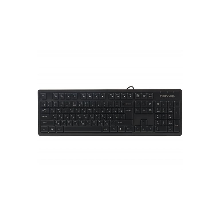 Клавіатура A4Tech FK12 USB UA Black (4711421003148) - фото 1