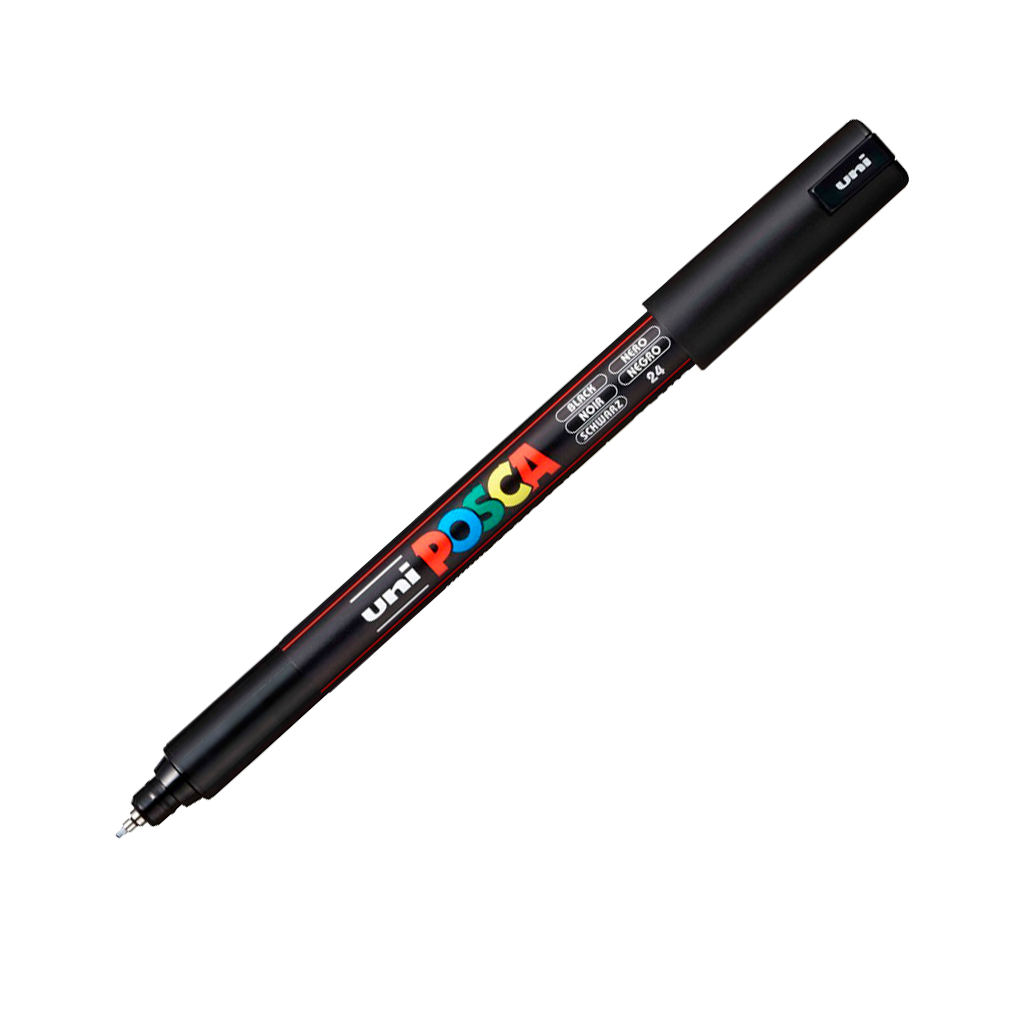 Маркер UNI Posca PC- 1MR 0.7 мм Чорний (PC-1MR BLACK(N)) - фото 1 Маркер UNI Posca PC- 1MR 0.7 мм Чорний (PC-1MR BLACK(N)) - фото 1