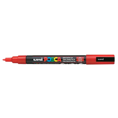 Маркер UNI Posca, 0.9-1.3мм, Червоний (PC-3M.Red)